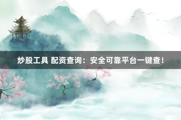 炒股工具 配资查询：安全可靠平台一键查！
